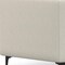 Homeroots 102" Cream Fabric Sofa With Black Legs 641046 - alternate 8
