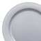 Smarty Had A Party 7.5" Matte Steel Gray Round Disposable Plastic Appetizer/Salad Plates (120 Plates), 120PK 4857STGR-CASE - alternate 10