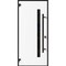 Vdomdoors Front Exterior Prehung Steel Door Ronex0162 Red Oak Entry Metal Modern Painted W36xH80 Right hand RONEX0162EXD-RED-W36 x H80-RH-I - alternate 1