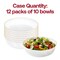 Smarty Had A Party White with Gold Flat Plastic Soup Bowls (16 oz.), 120PK 8316-WHG-CASE - alternate 5