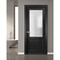 Sartodoors Solid Interior French, Lucia 22 Matte Black with Frosted Glass, Single Regular Panel Frame Trims H LUCIA22ID-BLK-2884 - alternate 5