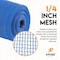 Xpose Safety Construction Safety Debris Netting, Fire Retardant, 1/4 x 4 ft x 150 ft, Blue NFR14-4150-BLU-X - alternate 4