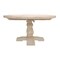 Homeroots 58" Natural Rounded Solid Wood Pedestal Base Dining Table 488688 - alternate 1