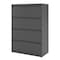 Hirsh 36" W 4 Drawer Lateral File Cabinet, Charcoal, A4/Legal/Letter 17632 - alternate 5