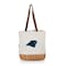 Picnic Time Family Of Brands NFL Carolina Panthers - Pico Willow and Canvas Lunch Basket 200-00-187-054-2 - alternate 1