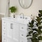 Flash Furniture Vega 48 Inch Bathroom Vanity w/Sink, Storage Cabinet w/Soft Close Doors, and 9 Drawers, White FS-BN-2-48-WH-GG - alternate 10