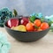 Our Table Landon 10.4 Inch Round Stoneware Low Serving Bowl in Truffle 133154.01 - alternate 4
