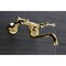 Kingston Brass Double-Handle Wall Mount Bathroom Faucet, Polished Brass KS315PB - alternate 4