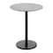 Flash Furniture 36" Round Tabletop, Seamless Surface Technology, Gray Faux Concrete, 24" Black Round Bar Height Base ST-RD36-CMGY-TR24B-GG - alternate 1
