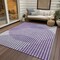 Homeroots 5' X 8' Purple Gray And Ivory Geometric Washable Indoor Outdoor Area Rug 597656 - alternate 8