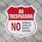 Signmission No Trespassing Shield Sign No Animals Ve, 18 inch X 18 inch, Plastic Sign, 2PK SHI-P-2PACK-18-413 - alternate 5