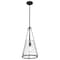 Nuvo Valentine, Medium Pendant, Black Finish, Hammered Glass 60/8256 - alternate 8