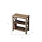Homeroots 25" Brown Wood Two Tier Bookcase 389564 - alternate 7
