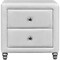 Homeroots Two Piece White Upholstered Solid and Manufactured Wood Bedroom Set 569360 - alternate 8