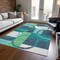 Homeroots 8' X 10' Teal Blue And Green Geometric Washable Indoor Outdoor Area Rug 612596 - alternate 9