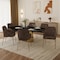 Leisuremod Zaire Collection Modern Dining Chair, Gold Legs and Dark Brown Velvet ZDC52DBR - alternate 10