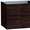 Homeroots 24" Dark Brown Wood Freestanding Bathroom Vanity With White Sink And Two Drawers 627413 - alternate 4