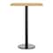 Flash Furniture Bennett 24 in x 30 in Solid Wood Indoor Tabletop in Natural with 18 in Round Bar Height GSF-REC2430-NAT-TR18B-GG - alternate 9