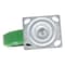 Vestil Polyurethane Swivel Caster 8 In. Diameter x 2 In. Width 1000 Lb. Capacity Green/Black CST-F34-8X2DT-S - alternate 10