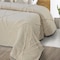 Homeroots Ivory Geometric King Cotton Coverlet With Fringe 548246 - alternate 9
