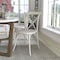Flash Furniture Advantage White Resin X-Back Chair, PK2 RESXB-WHITE-2 - alternate 1