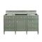James Martin Vanities Vanity, without top, Smokey Celadon, 59.8 in W x 22.9 in D,  650-V60S-M-SC - alternate 1