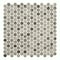 Andova Tiles Pixie Moka Brown 3/4-in. Penny Round Fabric Look Matte Glass Wall & Floor Mosaic Tile ANDPIX224 - alternate 1