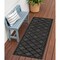 Homeroots 6' Charcoal And Black Trellis Indoor Outdoor Runner Rug 545223 - alternate 9
