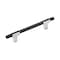 Amerock Urbanite 5-1/16 in 128 mm Center-to-Center Polished Chrome/Brushed Matte Black Cabinet Pull BP77812826BMB - alternate 1
