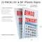 Signmission Bingo Tonight, Plastic Signs Only 24 Inch x 36 Inch, Corrugated Plastic, 2PK CSB-2436-2PACK-Bingo Tonight - alternate 2