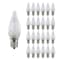 Bulbrite 5-Watt Equivalent C9 Intermediate E17 LED Light Bulb, 2700K, 25PK 862030 - alternate 1