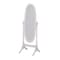 Homeroots 60" White Oval Wood Framed Freestanding Cheval Mirror 468365 - alternate 6