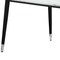 Homeroots 91" White and Black Marble and Metal Dining Table 534371 - alternate 9