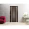 Sartodoors Sliding Closet Bi-fold Doors, Planum 0310 Chocolate Ash and Aluminum Strips, Sturdy Tracks Moldings PLANUM0310BF-CA-84 x 84 (2* 42x84) - alternate 5