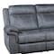 Homeroots Gray Velvet Reclining L Shaped Six Piece Corner Sectional With Console 524229 - alternate 6