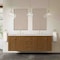 James Martin Vanities Laurent 72" Double Vanity, Honey Oak w/ 3 CM Siberian Silestone Top 545-V72-HNO-3SFR - alternate 10