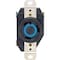 Leviton 30A 250V Black Industrial Grade L6-30R Locking Outlet Receptacle 065-02620-000 - alternate 2