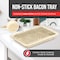 Bakken-Swiss Bacon Tray 2-Piece Set, Marble Coating, Durable Non-Stick White Stone Tray with Carbon Steel Rack BKBACN66 - alternate 6