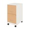 Space Solutions 14.25 in W 2 Drawer Mobile File Cabinet, Pearl White / Platinum Oak 25854 - alternate 17