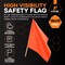 Xpose Safety Orange Safety Flags, 18x18 in with 24 in Wood Staff, Warning/Wide Load Flags, 2PK WF24-18-2-X - alternate 6
