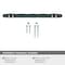 Amerock London 6-5/16 in 160 mm Center-to-Center Black Bronze/Satin Nickel Cabinet Pull BP36650BBRG10 - alternate 5