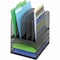 Safco Desk Tray, Black, Steel, 11 1/2 in W, 9 1/2 in L, 13 in H, 8 Number of Compartments 3266BL - alternate 1