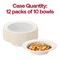 Smarty Had A Party 5 oz White with Gold Edge Rim Round Disposable Plastic Dessert Bowls 120 Bowls, 120PK 115WHG-CASE - alternate 10