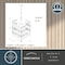 Vaxcel Isabel 4L Satin Nickel Coastal Glam Pendant Chandelier Light with Capiz Shells and Crystal P0364 - alternate 9