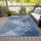 Homeroots 5' X 8' Blue And Gray Geometric Washable Indoor Outdoor Area Rug 602834 - alternate 9