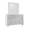 Homeroots Modern White Dresser With 7 Faux Marble Detailed Front Drawer. 384039 - alternate 6