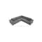 Homeroots 116" Gray Fabric Modular Sleeper Sofa 568296 - alternate 19