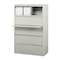 Hirsh 30" W 5 Drawer Lateral File Cabinet, Light Gray, A4/Legal/Letter 14981 - alternate 1