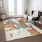Homeroots 5' X 8' Ivory Pink And Green Abstract Washable Indoor Outdoor Area Rug 599581 - alternate 7