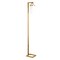 Homeroots 68" Brass Arched Floor Lamp With White No Pattern Frosted Glass Dome Shade 523544 - alternate 1